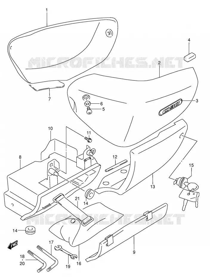 KUIP (MODEL K5/K6/K7) Suzuki MOTO 1500 INTRUDER 2005  VL1500K5(E2)