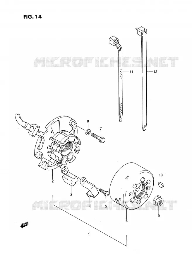 ONTSTEKING Suzuki MOTO 125 RM 1995  RM125S(E3)