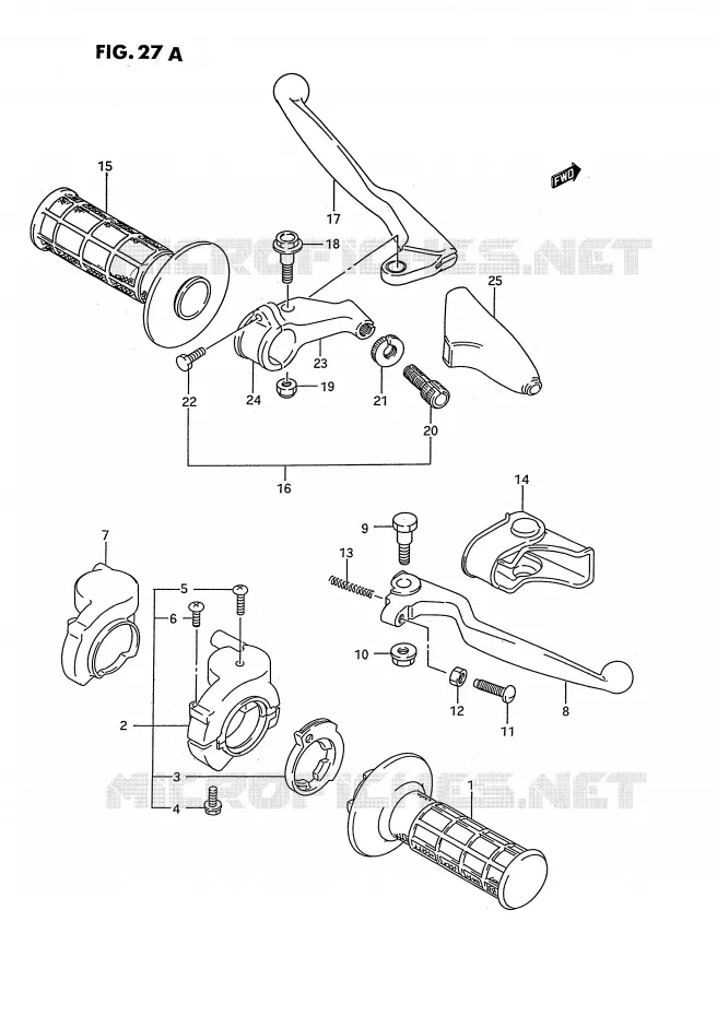 SCHAKELAARS (MODELE S) Suzuki MOTO 125 RM 1995  RM125S(E3)