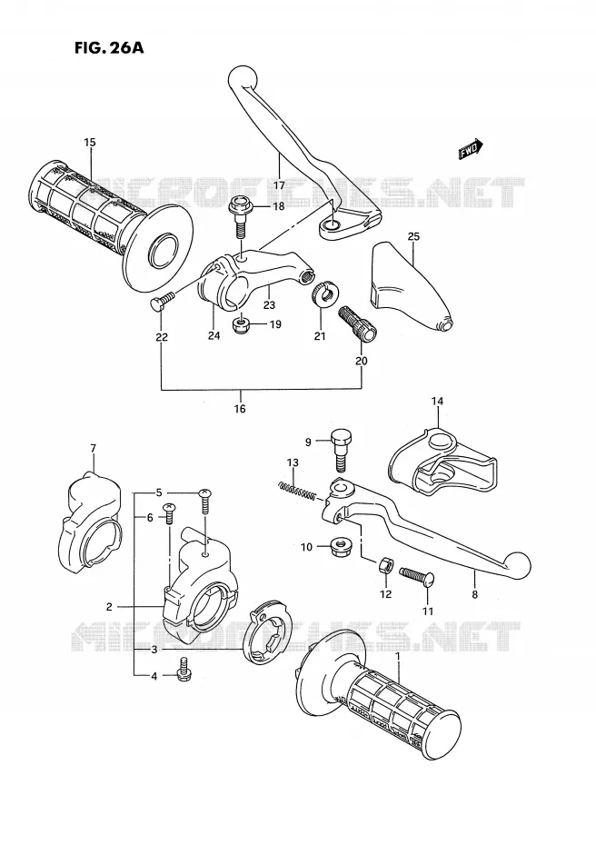 SCHAKELAARS (MODELE S) Suzuki MOTO 250 RM 1994  RM250R(E2)