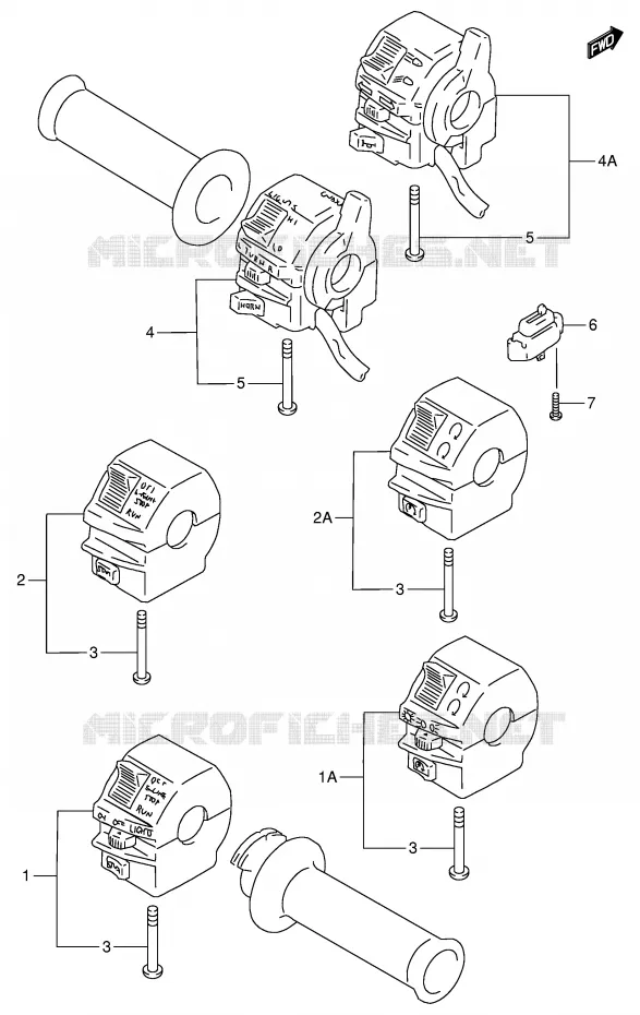 SCHAKELAARS Suzuki MOTO 900 RF 1998  RF900RW(E2)