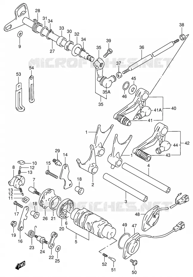 SCHAKELEN ASSY Suzuki MOTO 900 RF 1996  RF900RT(E2)