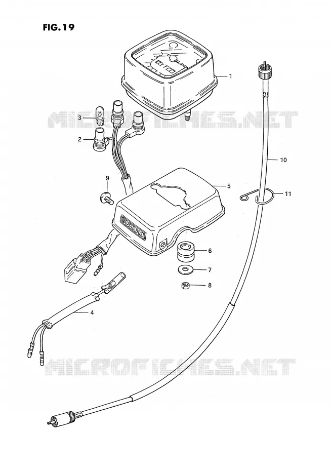 SNELHEIDSMETER (E16,E43) Suzuki MOTO 50 PV 1983  PV50D(E15)