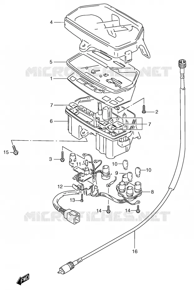 SNELHEIDSMETER (MODELE M) Suzuki SCOOTER 50 Autres-modeles 1996  RC50T(E1)