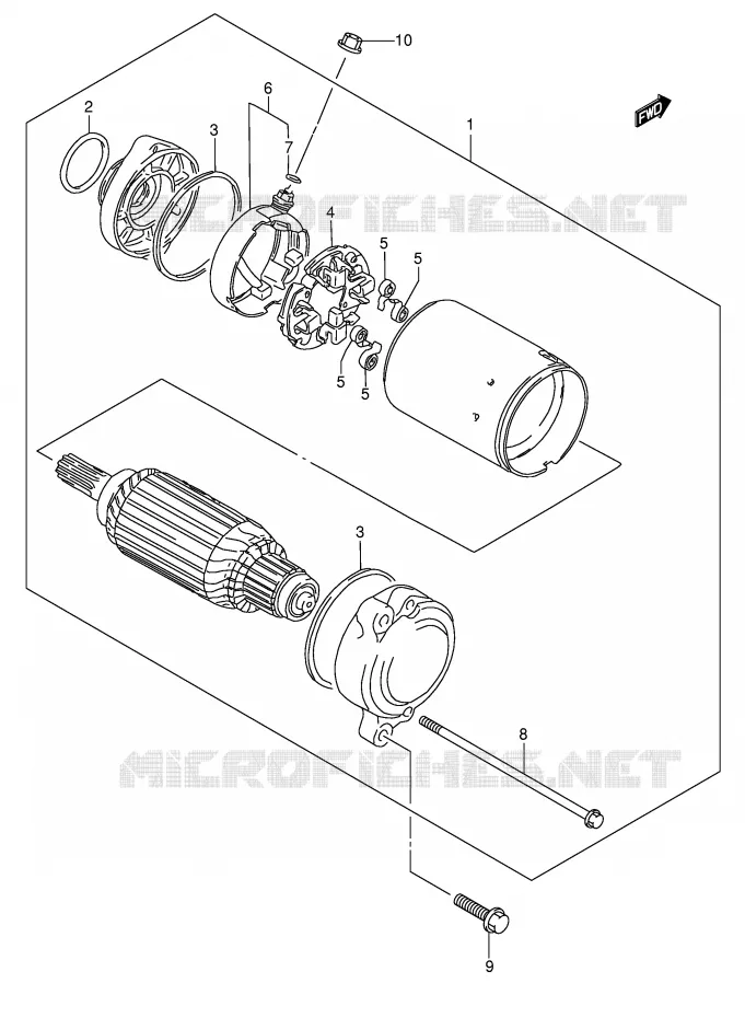 STARTMOTOR Suzuki MOTO 1500 INTRUDER 2008  VL1500K8(E2)