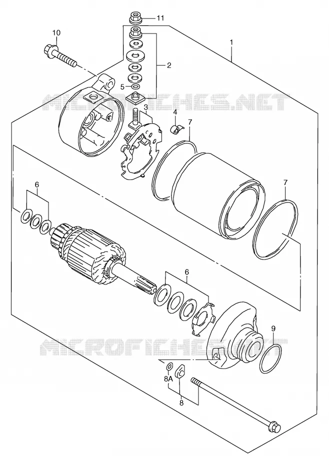 STARTMOTOR Suzuki MOTO 800 MARAUDER 1999  VZ800X(E2)