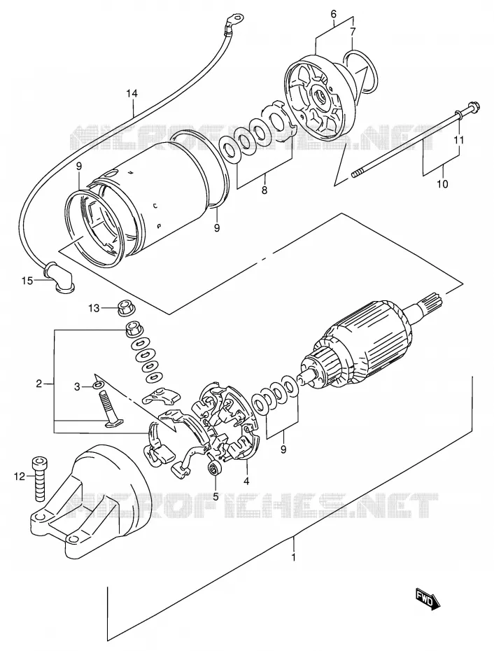 STARTMOTOR Suzuki MOTO 900 RF 1996  RF900RT(E2)