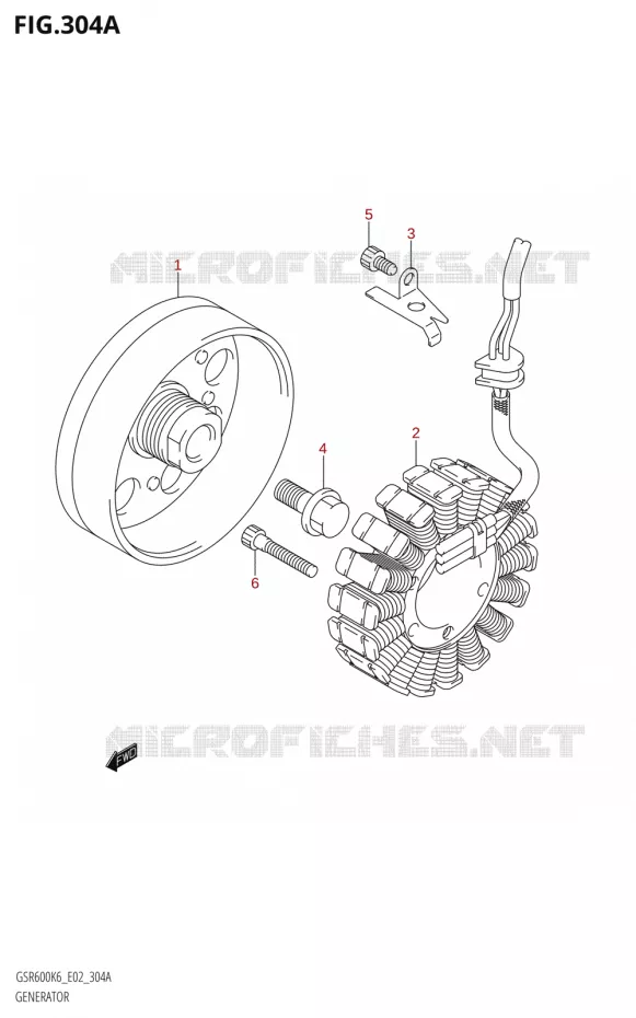 DYNAMO Suzuki MOTO 600 GSR 2006  GSR600UK6(E19)