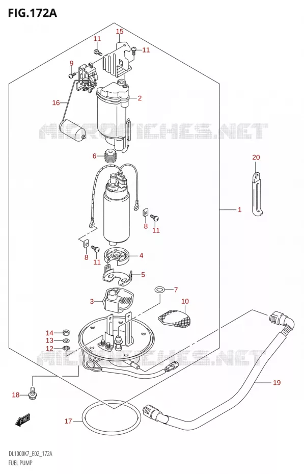 BENZINE POMP Suzuki MOTO 1000 V-STROM 2009  DL1000 K9 (E02,E19,E24)