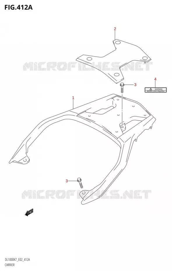 CARRIER Suzuki MOTO 1000 V-STROM 2007  DL1000 K7 (E02,E19,E24,E37)