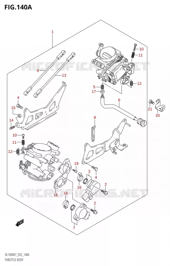 GASKLEPHUIS Suzuki MOTO 1000 V-STROM 2008  DL1000 K8 (E02,E19,E24)