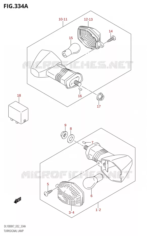 INDICATOREN Suzuki MOTO 1000 V-STROM 2008  DL1000 K8 (E02,E19,E24)