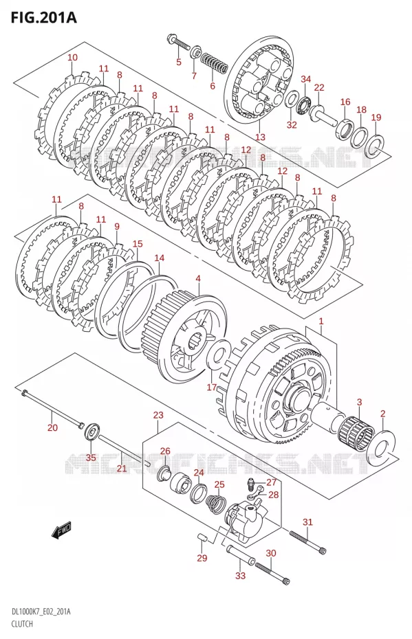 KOPPELING Suzuki MOTO 1000 V-STROM 2009  DL1000 K9 (E02,E19,E24)
