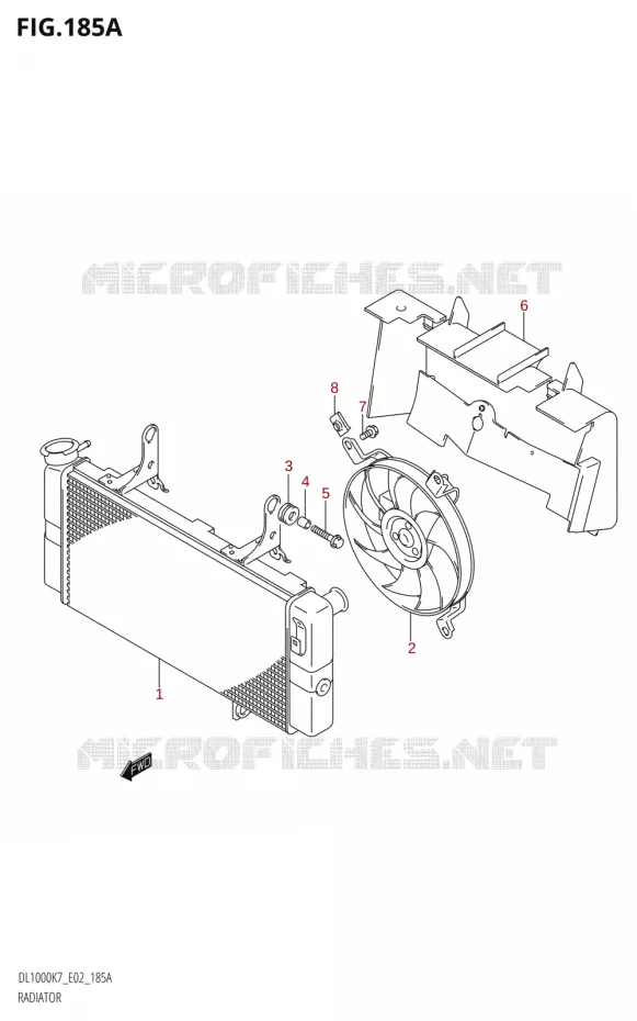 RADIATOR Suzuki MOTO 1000 V-STROM 2010  DL1000 L0 (E02,E19,E24)