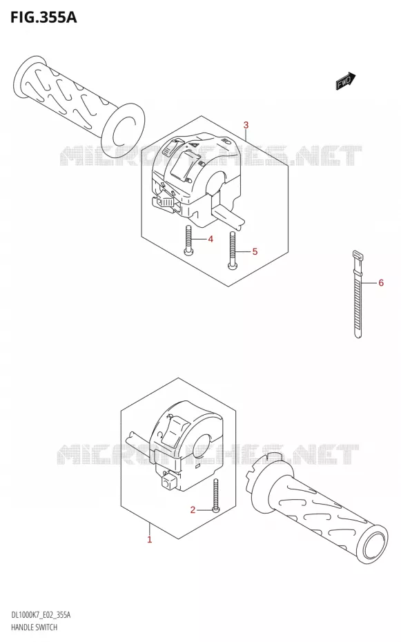 SCHAKELAARS Suzuki MOTO 1000 V-STROM 2008  DL1000 K8 (E02,E19,E24)