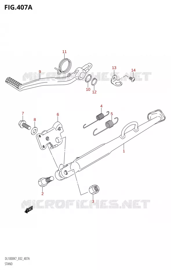 STAND Suzuki MOTO 1000 V-STROM 2007  DL1000K7(E2)