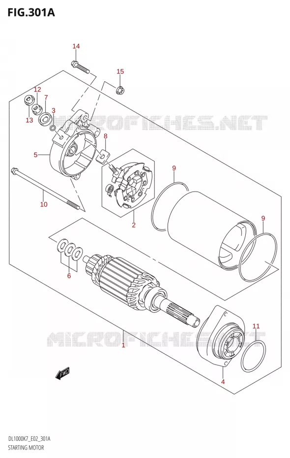 STARTMOTOR Suzuki MOTO 1000 V-STROM 2009  DL1000K9(E2)