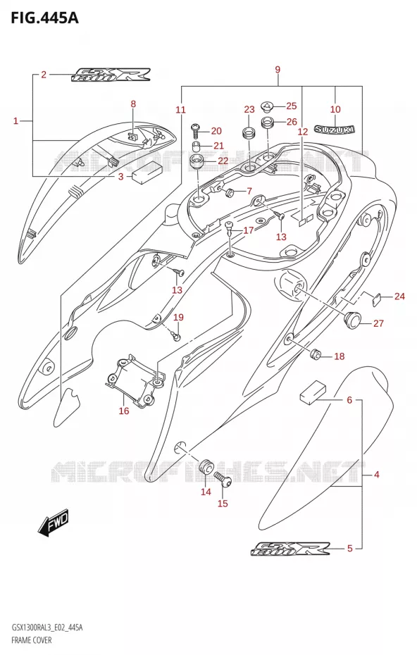KUIP Suzuki MOTO 1300 HAYABUSA 2013  GSX1300RA L3 (E02)