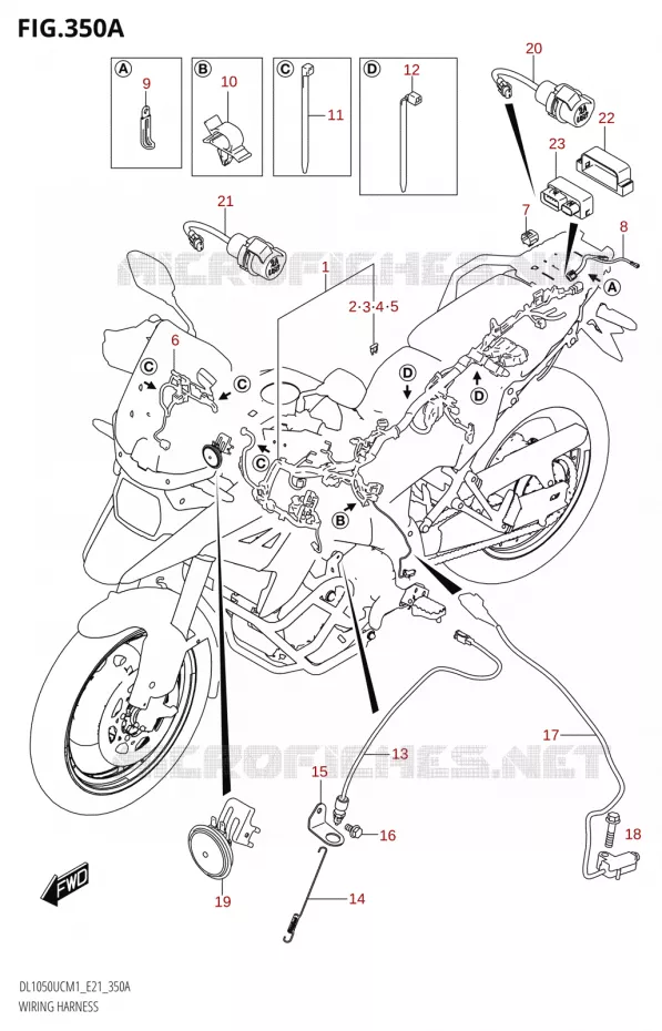 BEDRADINGNESS (DL1050UC,DL1050WC) Suzuki MOTO 1050 V-STROM 2021  DL1050UC  M1
