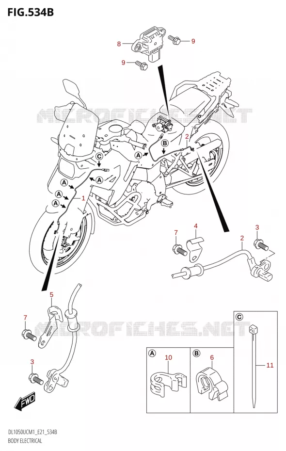 ELECTRISCH ONDERDELEN0UC,DL1050WC) Suzuki MOTO 1050 V-STROM 2021  DL1050UC  M1