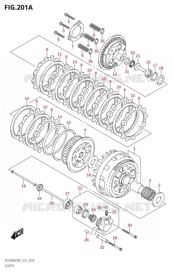 KOPPELING Suzuki MOTO 1050 V-STROM 2021  DL1050UC  M1