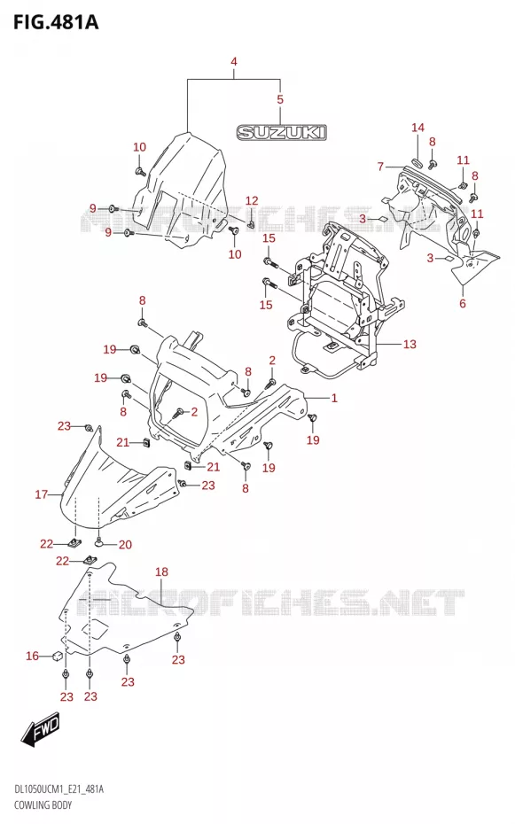 KUIP Suzuki MOTO 1050 V-STROM 2021  DL1050UC  M1