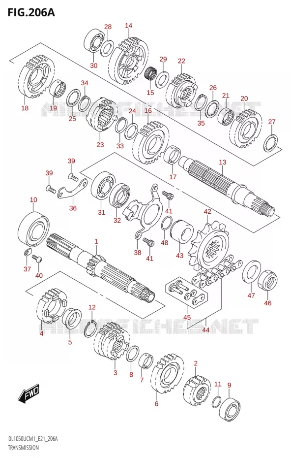 TRANSMISSION Suzuki MOTO 1050 V-STROM 2021  DL1050UC  M1
