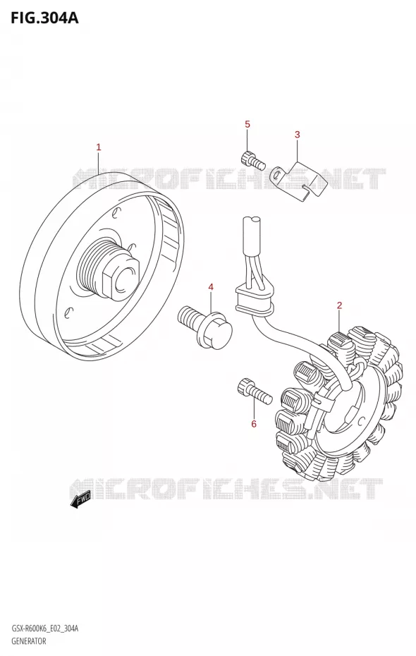 DYNAMO Suzuki MOTO 600 GSX-R 2006  GSX-R600 K6 (E02,E19)