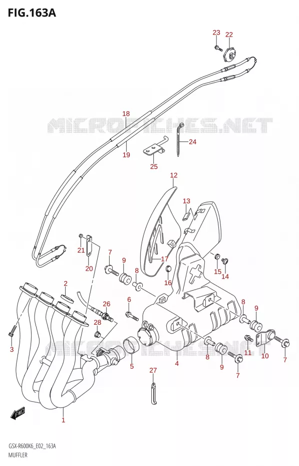 GELUIDDEMPER Suzuki MOTO 600 GSX-R 2006  GSX-R600 K6 (E02,E19)