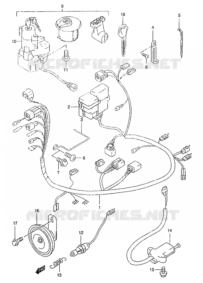 BEDRADING Suzuki MOTO 125 MARAUDER 2000  GZ125CY(W/X/Y)
