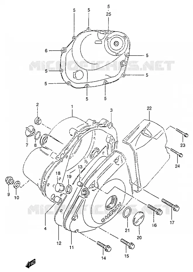 CASING Suzuki MOTO 125 MARAUDER 2000  GZ125UY(W/X/Y)