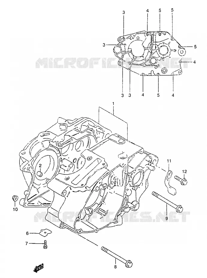 CASING Suzuki MOTO 125 MARAUDER 2000  GZ125Y(W/X/Y)