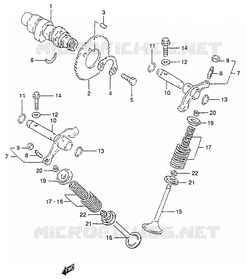 NOKKENAS - VALVES Suzuki MOTO 125 MARAUDER 2000  GZ125CY(W/X/Y)