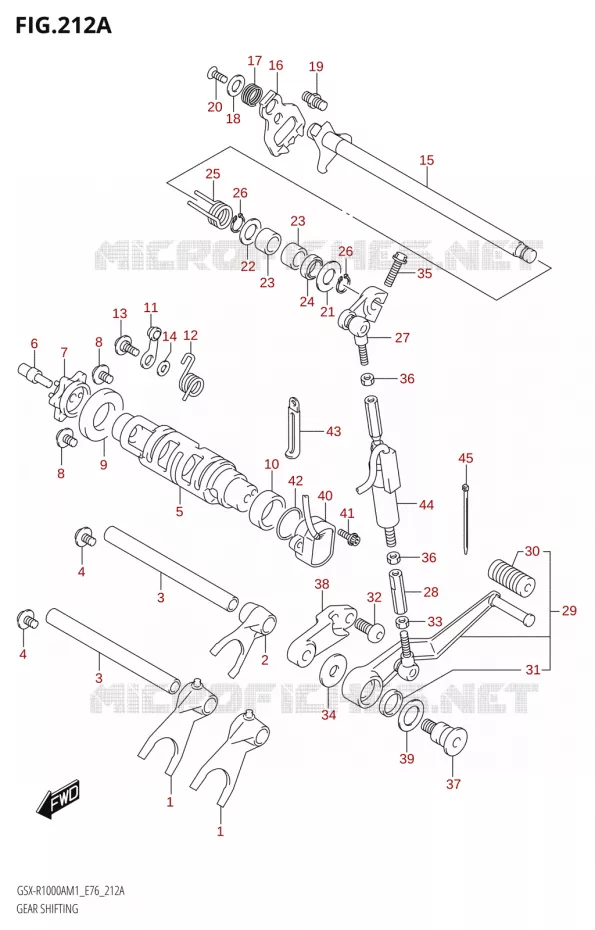 SCHAKELEN ASSY Suzuki MOTO 1000 GSX-R 2021  GSX-R1000RA M1 /​ GSX-R1000RZA M1 ( E76 ECE2 E17,22,39 )
