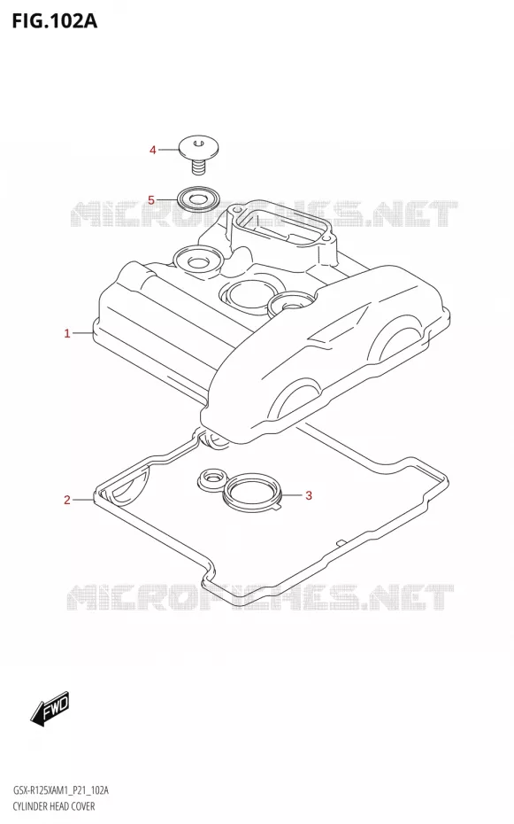 KLEPPENDEKSEL Suzuki MOTO 125 GSX-R 2021  GSX-R125XA M1 (P21)