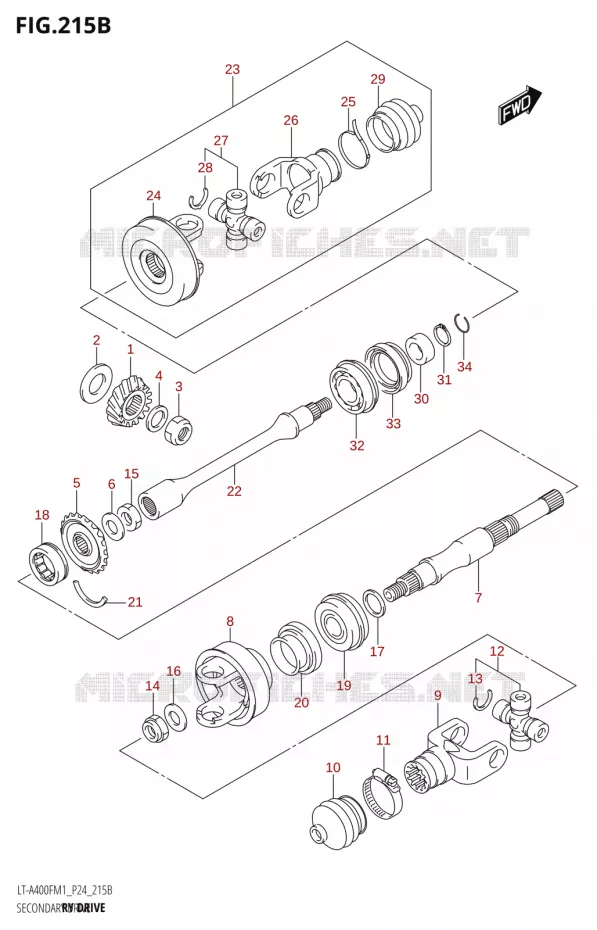 AANDRIJFAS Suzuki QUAD 400 KINGQUAD 2021  LT-A400F M1 (P24)