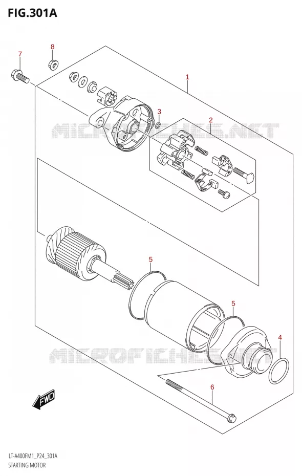 STARTMOTOR Suzuki QUAD 400 KINGQUAD 2021  LT-A400F M1 (P24)