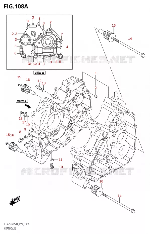 CARTER Suzuki QUAD 750 KINGQUAD 2021  LT-A750XP / XPZ M1 (P24)