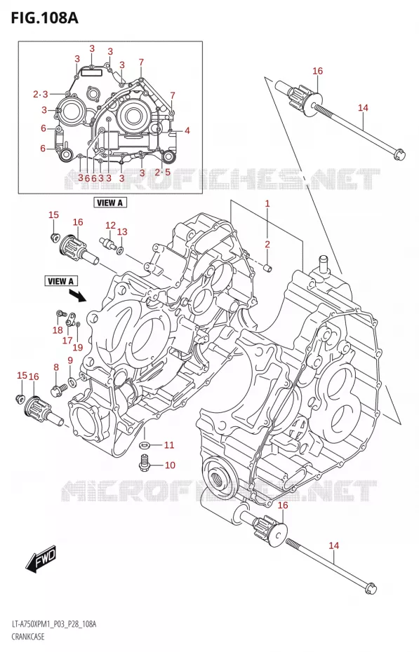 CARTER Suzuki QUAD 750 KINGQUAD 2021  LT-A750XP / XPZ M1 (P33)