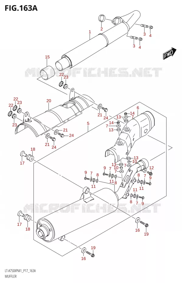 GELUIDDEMPER Suzuki QUAD 750 KINGQUAD 2021  LT-A750XP / XPZ M1 (P17)