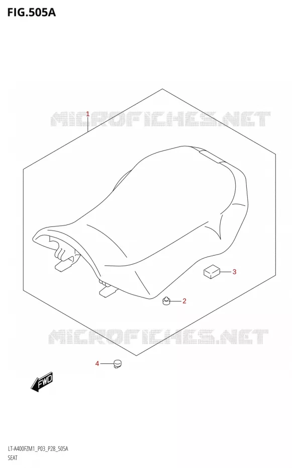 SEAT Suzuki QUAD 400 KINGQUAD 2021  LT-A400FZ M1 (P03)