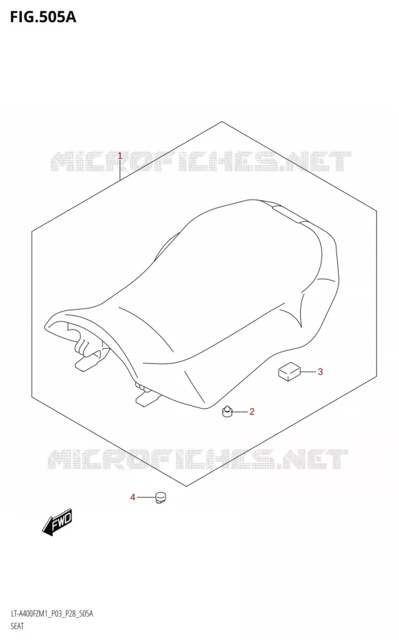 SEAT Suzuki QUAD 400 KINGQUAD 2021  LT-A400FZ M1 (P28)
