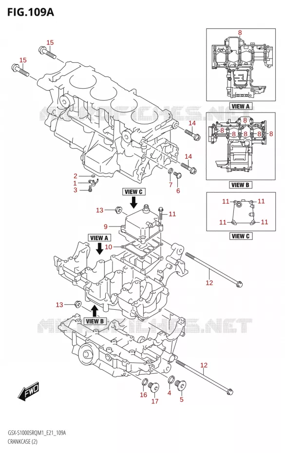 CARTERSE (2) Suzuki MOTO 1000 KATANA 2021  GSX-S1000SRQ M1 (E21)