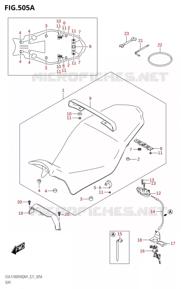 SEAT Suzuki MOTO 1000 KATANA 2021  GSX-S1000SRQ M1 (E21)