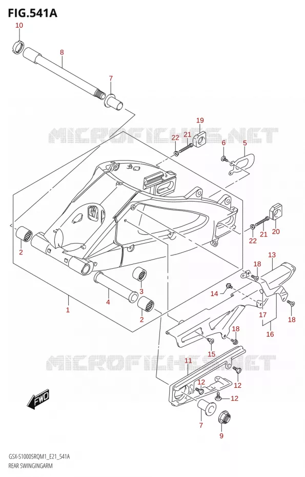 SWINGARM Suzuki MOTO 1000 KATANA 2021  GSX-S1000SRQ M1 (E24)