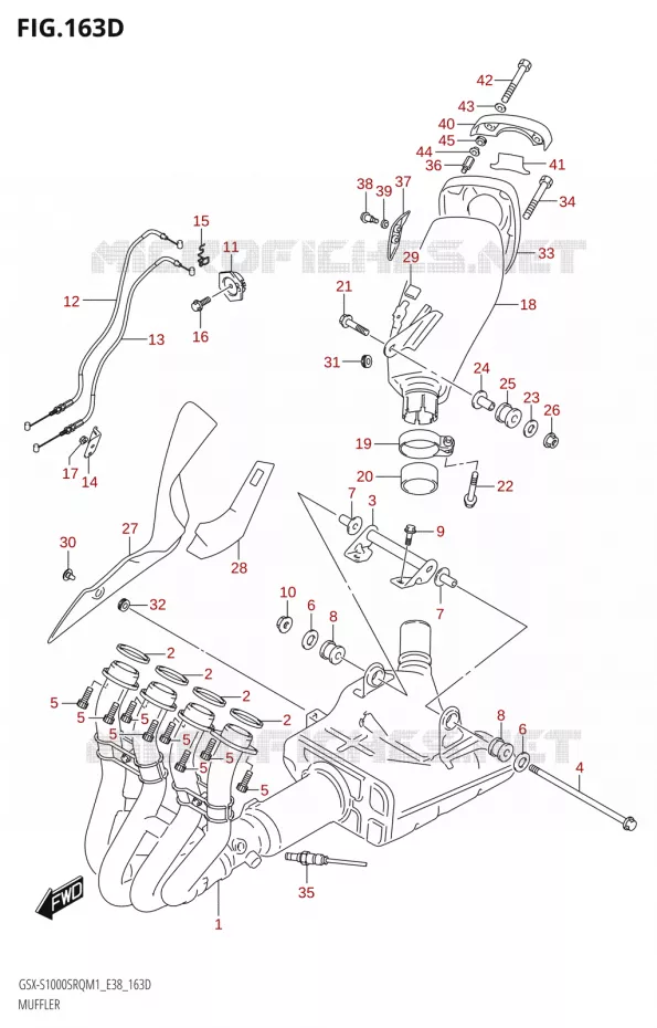 GELUIDDEMPER Suzuki MOTO 1000 KATANA 2021  GSX-S1000SRQ M1 (E38)