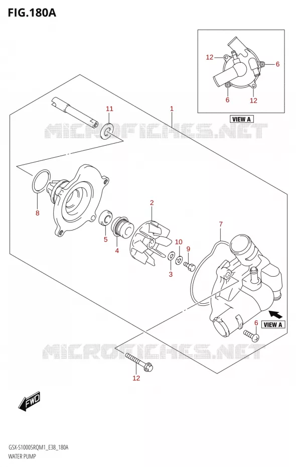 WATERPOMP Suzuki MOTO 1000 KATANA 2021  GSX-S1000SRQ M1 (E38)