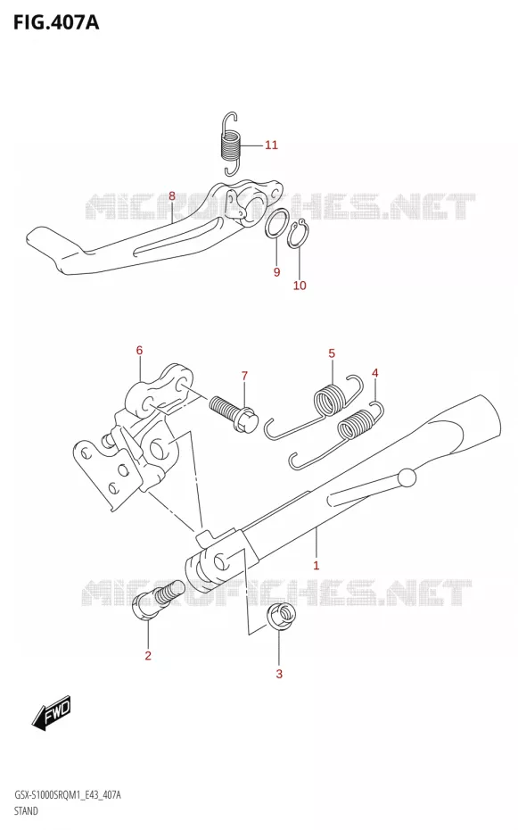 STAND Suzuki MOTO 1000 KATANA 2021  GSX-S1000SRQ M1 (E43)