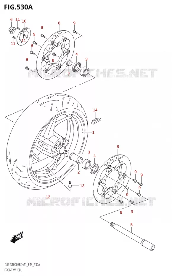 VOORWIEL Suzuki MOTO 1000 KATANA 2021  GSX-S1000SRQ M1 (E43)