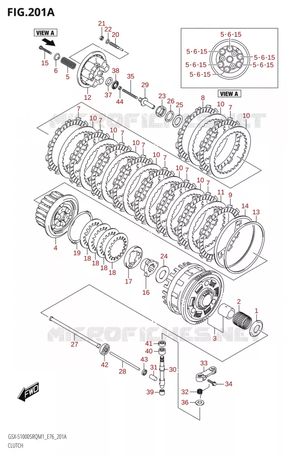 KOPPELING Suzuki MOTO 1000 KATANA 2021  GSX-S1000SRQ M1 (E76 ECE2 E17,22,39)